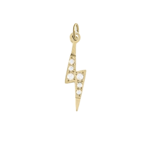 Charms Éclair Strass – Acier inoxydable résistant à l’eau