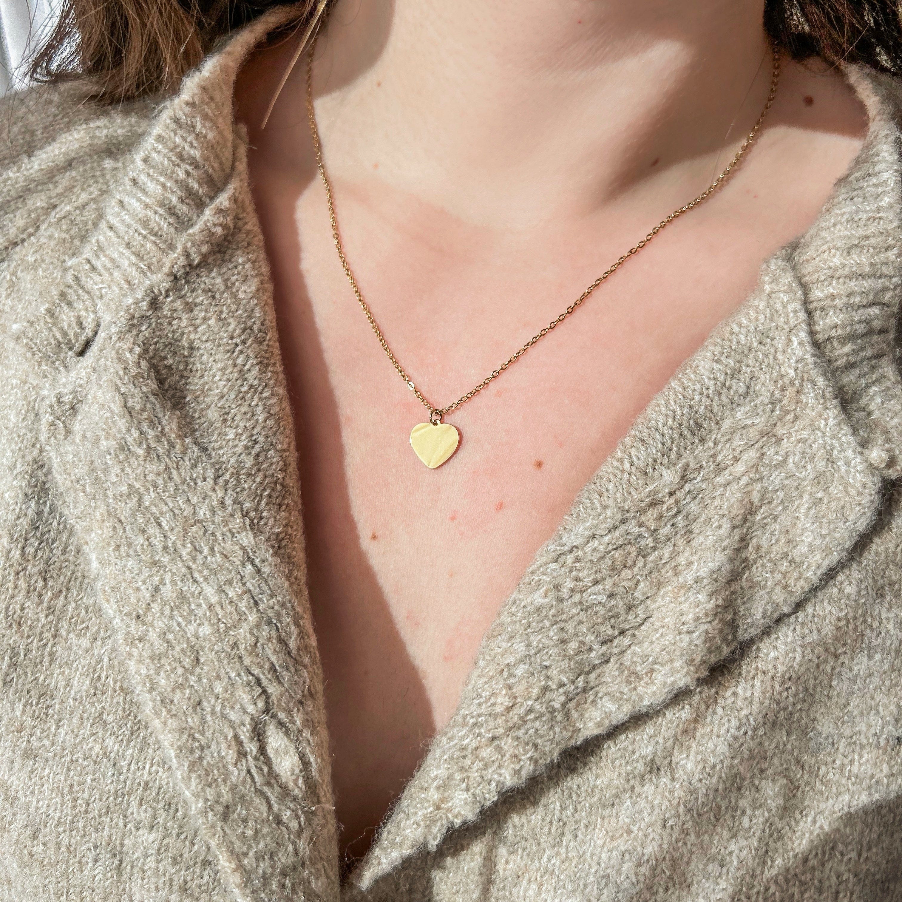 COLLIER COEUR GRAVURE