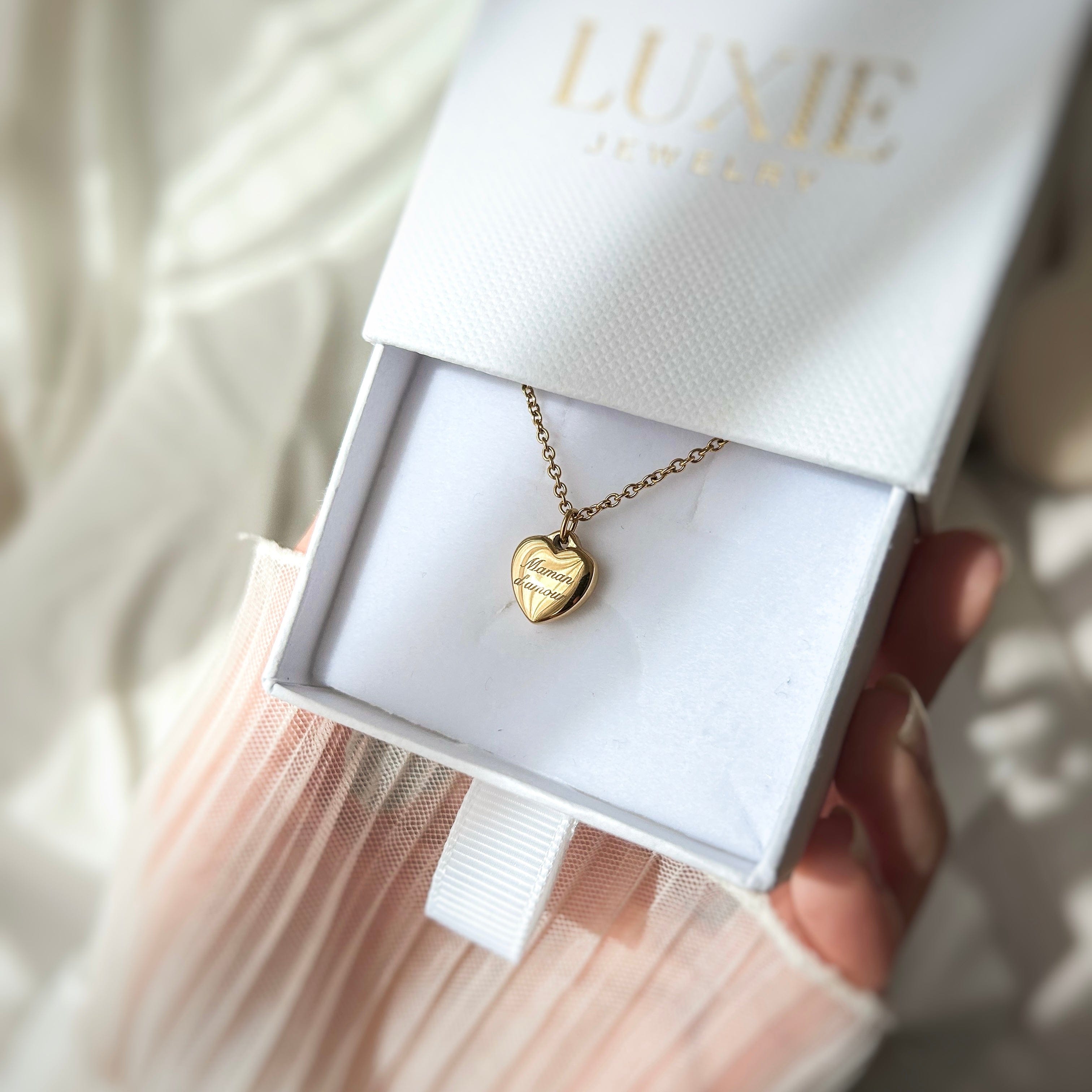 COLLIER COEUR GRAVURE