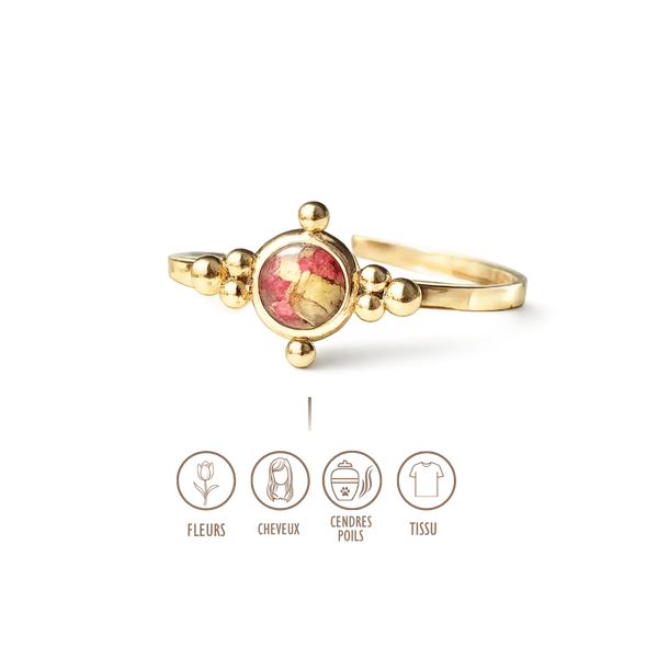 BIJOUX SOUVENIR BAGUE DORÉ BAGUE CRYSTAL