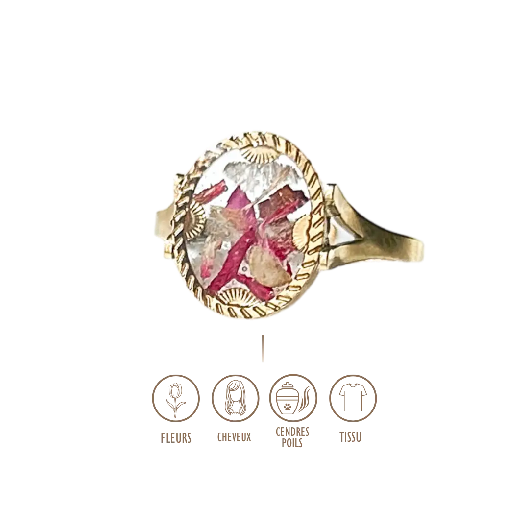 BIJOUX SOUVENIR BAGUE DORÉ BAGUE OANA