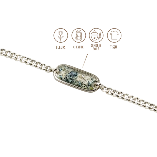 BIJOUX SOUVENIR BRACELETS ARGENT / 13 à 16 cm BRACELET HOMME - OVAL