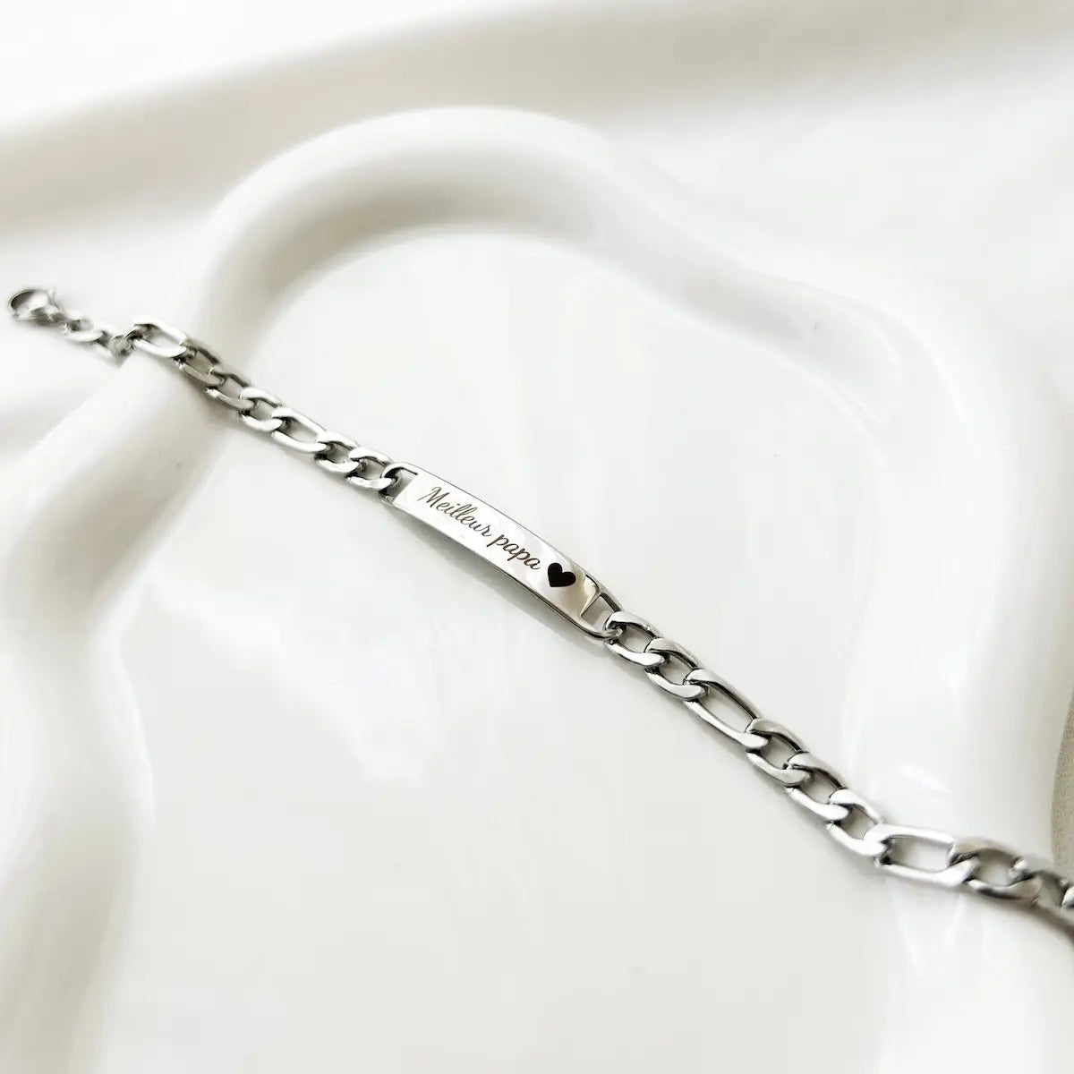 GRAVURE BRACELETS ARGENT GOURMETTE HOMME SACHA