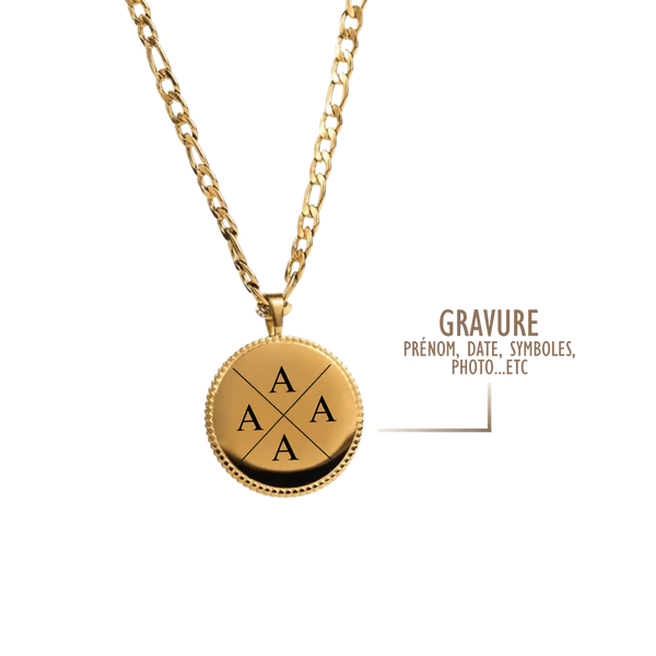 GRAVURE COLLIERS DORÉ COLLIER AGLAÉ