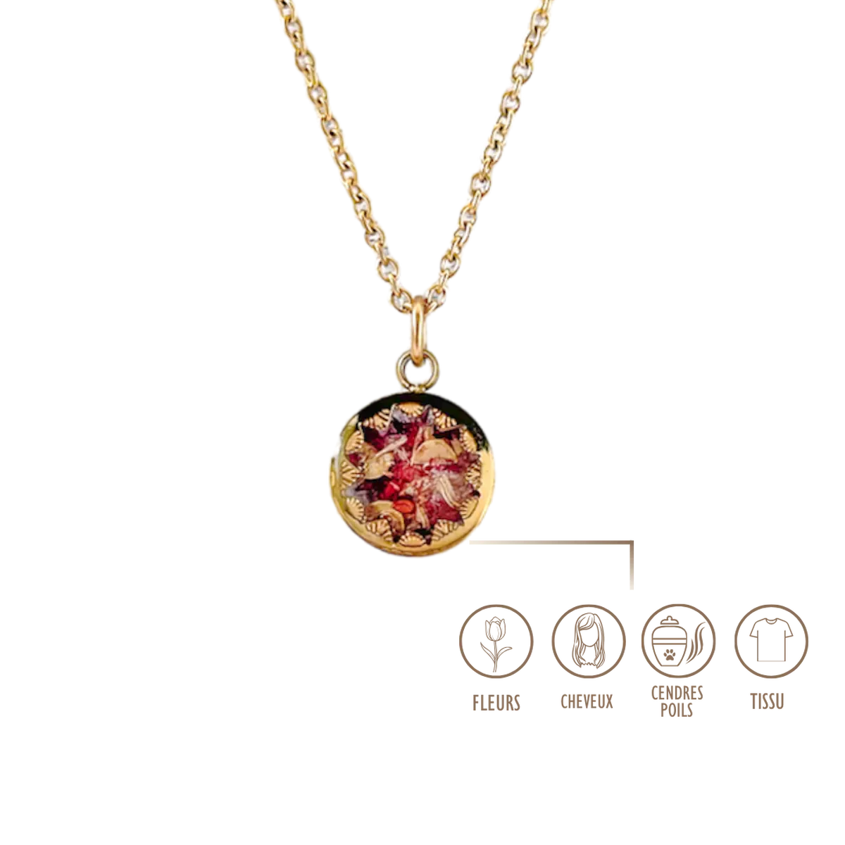BIJOUX SOUVENIR COLLIERS DORÉ COLLIER ANYA