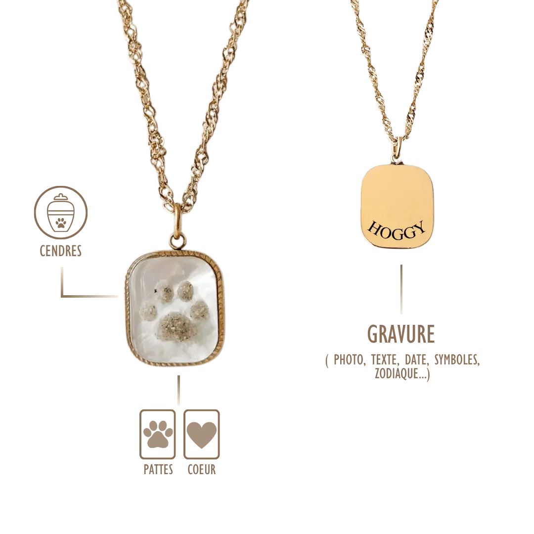 BIJOUX SOUVENIR COLLIERS DORÉ / Patte COLLIER CASSANDRE