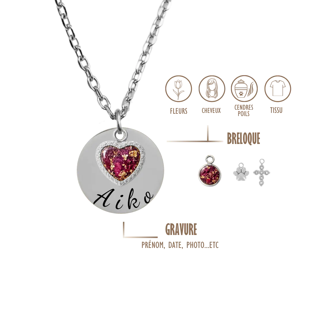 GRAVURE & SOUVENIR COLLIERS Argent COLLIER PETIT ALBA