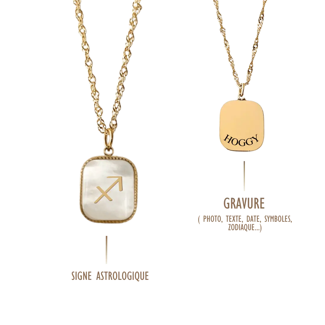 Création Luxie COLLIERS DORÉ COLLIER SIGNE ASTROLOGIQUE