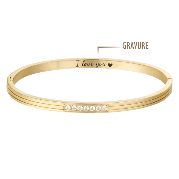 GRAVURE JONC DORÉ JONC ELLA