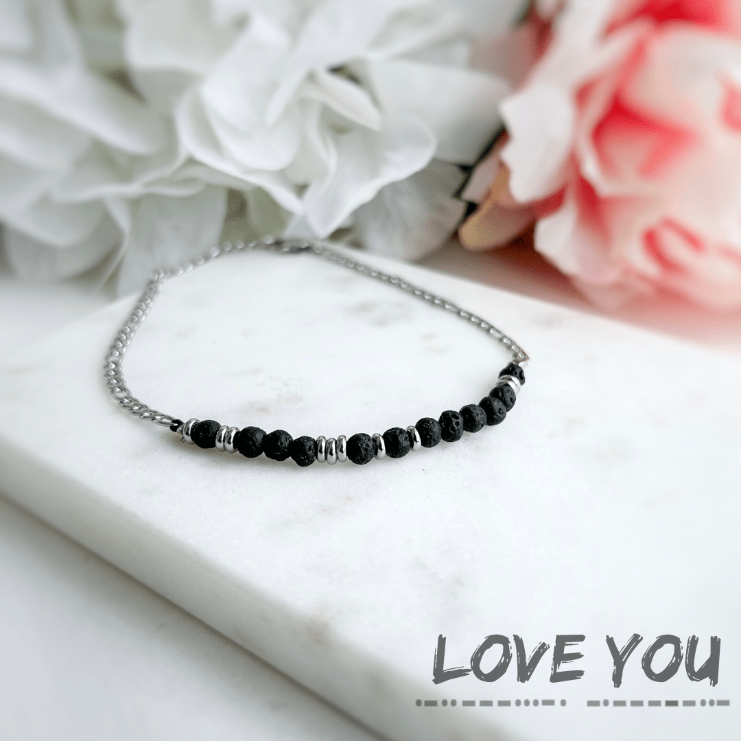 Création Luxie BRACELETS ARGENT BRACELET CODE MORSE HOMME