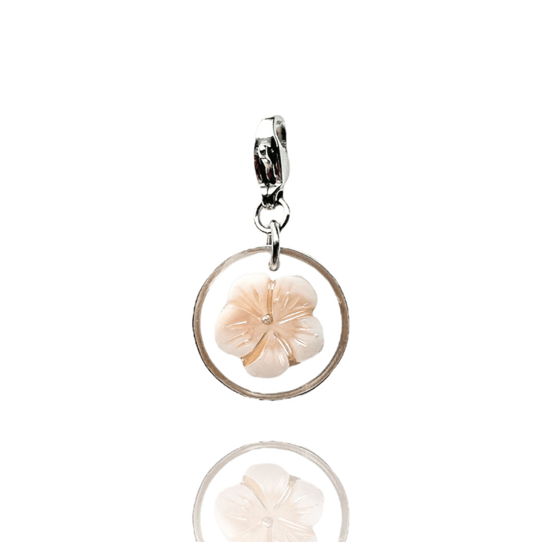 CHARMS FLEUR NACRE ROSE