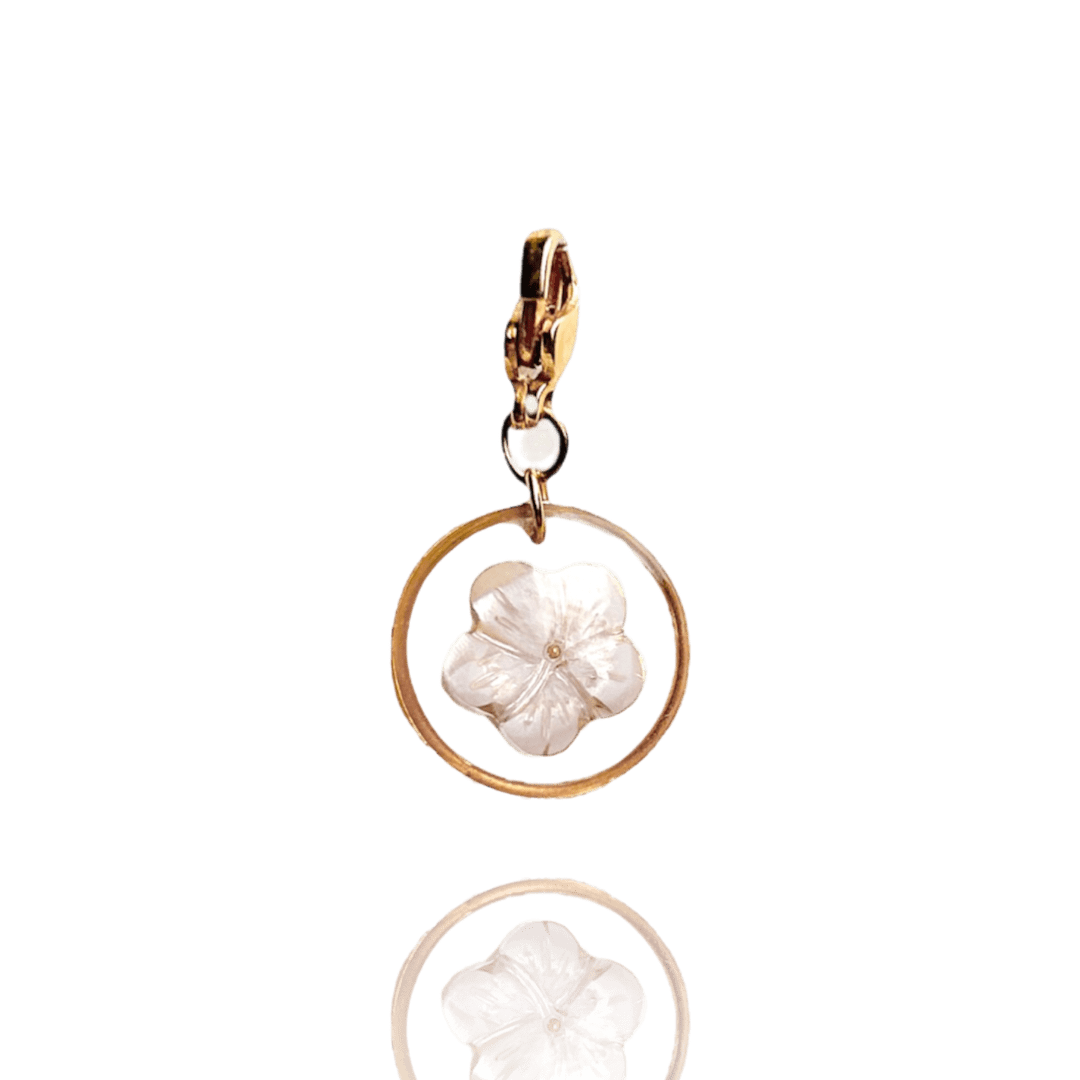 CHARMS FLEUR NACRE ROSE