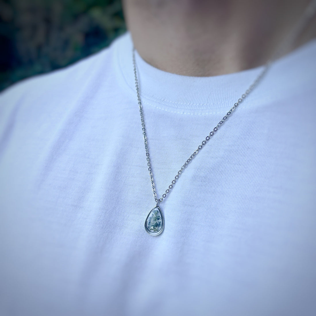 COLLIER GOUTTE HOMME (à personnaliser)