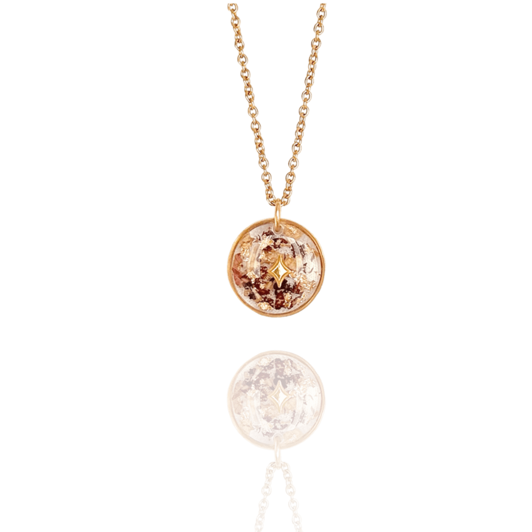 COLLIER PETIT FLEURS SÉCHÉES