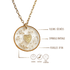 Collier rond en acier inoxydable et résine, diamètre 2 cm, personnalisable avec cheveux, poils d’animaux ou cendres. Possibilité d’ajouter initiales, feuille d’or et symboles au choix.