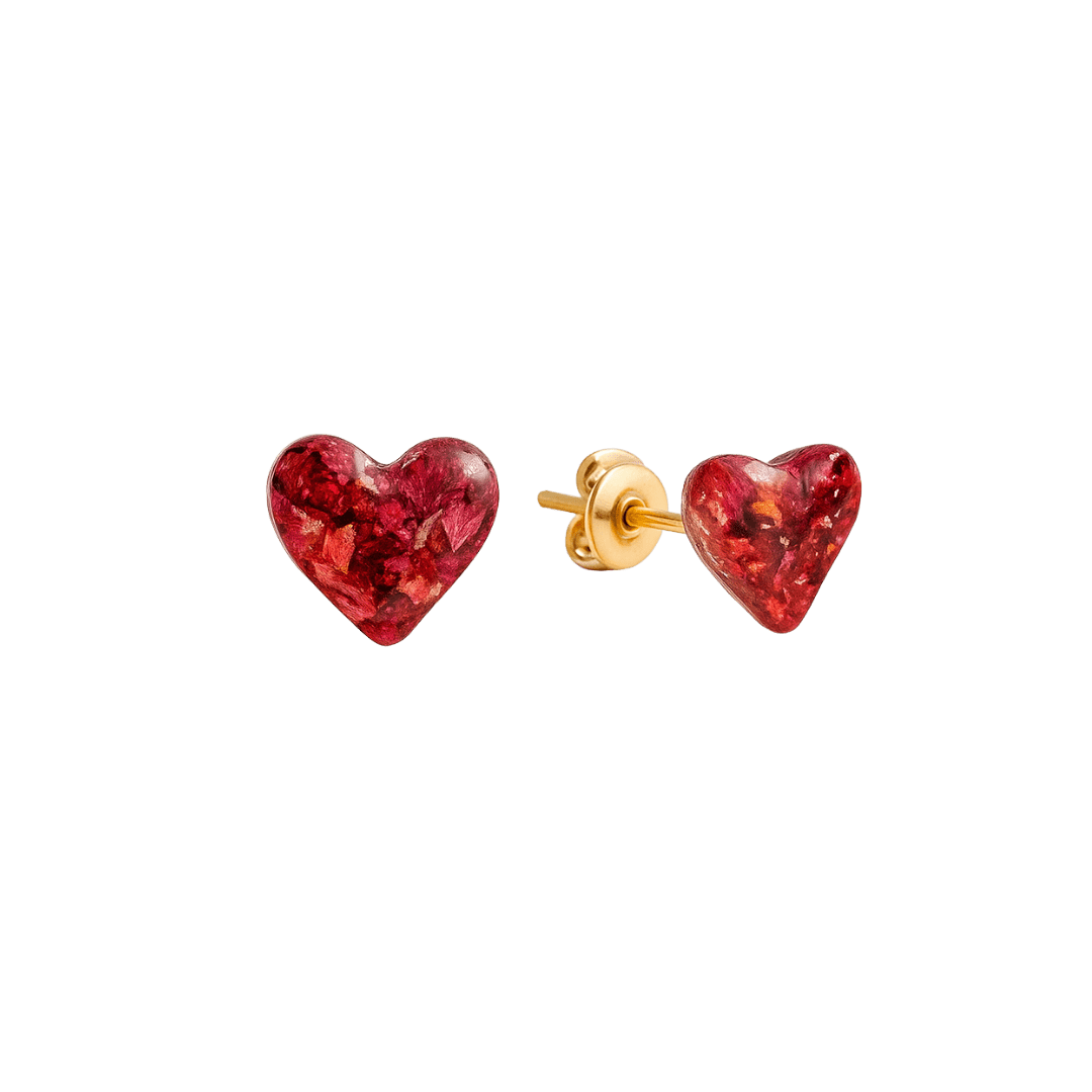 BOUCLE COEUR - FLEURS SÉCHÉES