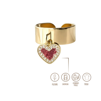 BIJOUX SOUVENIR BAGUE DORÉ BAGUE BRELOQUE - ORÉANE