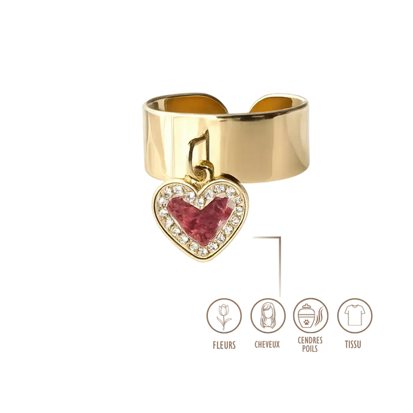 BIJOUX SOUVENIR BAGUE DORÉ BAGUE BRELOQUE - ORÉANE