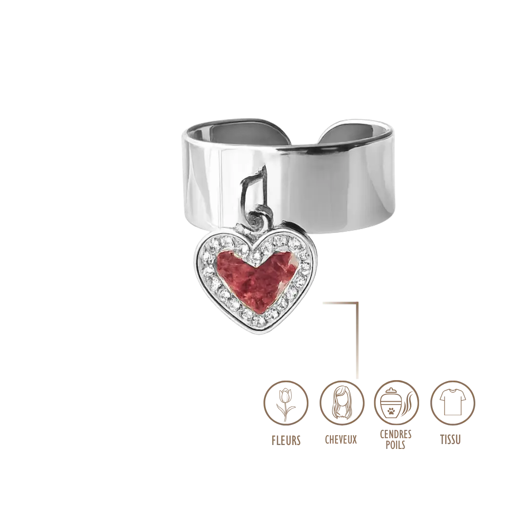 BIJOUX SOUVENIR BAGUE ARGENT BAGUE BRELOQUE - ORÉANE