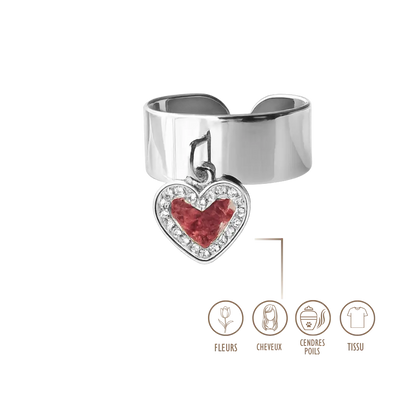BIJOUX SOUVENIR BAGUE ARGENT BAGUE BRELOQUE - ORÉANE