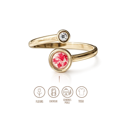 BIJOUX SOUVENIR BAGUE DORÉ BAGUE DONIA