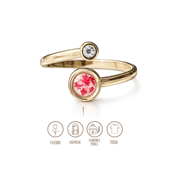 BIJOUX SOUVENIR BAGUE DORÉ BAGUE DONIA