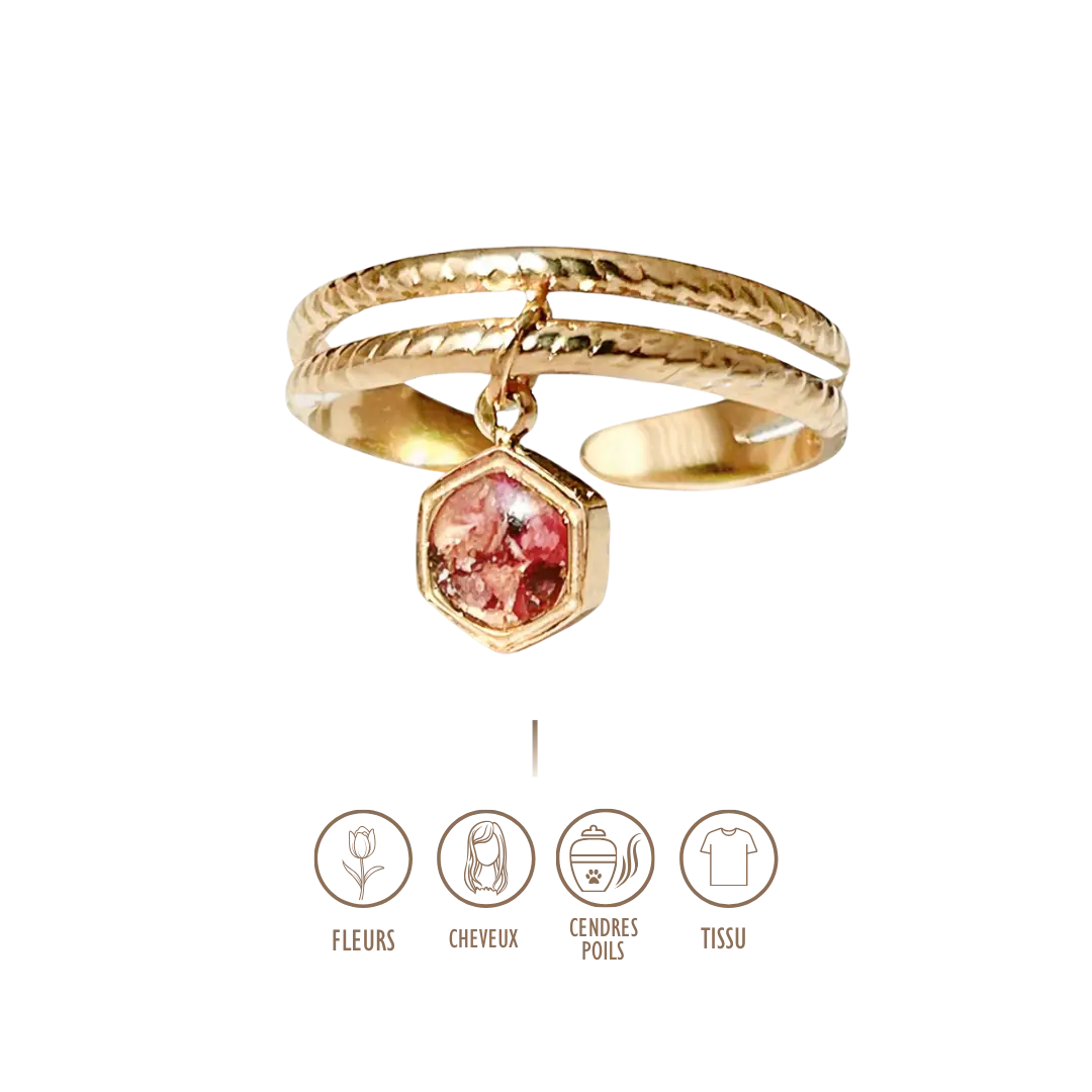 BIJOUX SOUVENIR BAGUE DORÉ BAGUE JOY