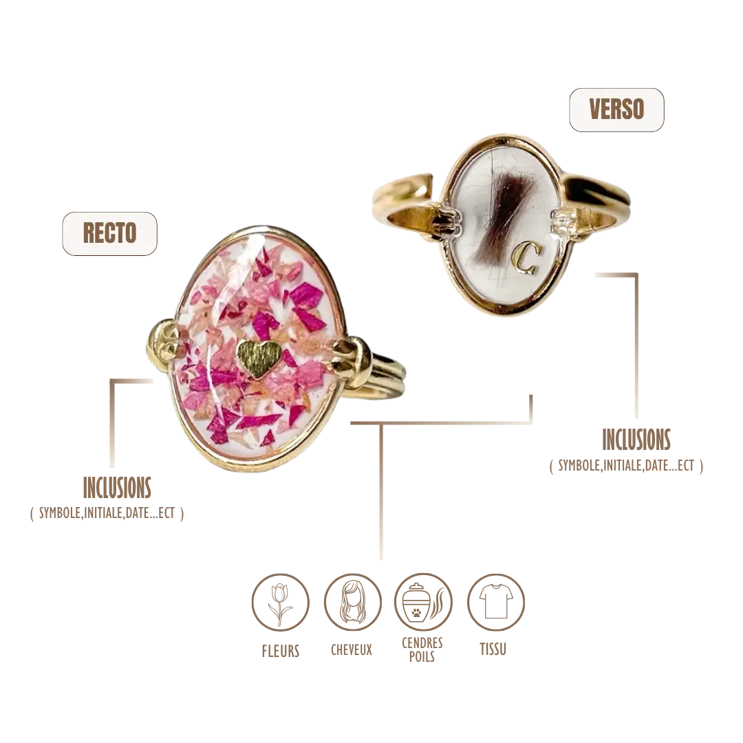 BIJOUX SOUVENIR BAGUE DORÉ BAGUE KAREN MEMORY
