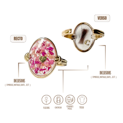 BIJOUX SOUVENIR BAGUE DORÉ BAGUE KAREN MEMORY