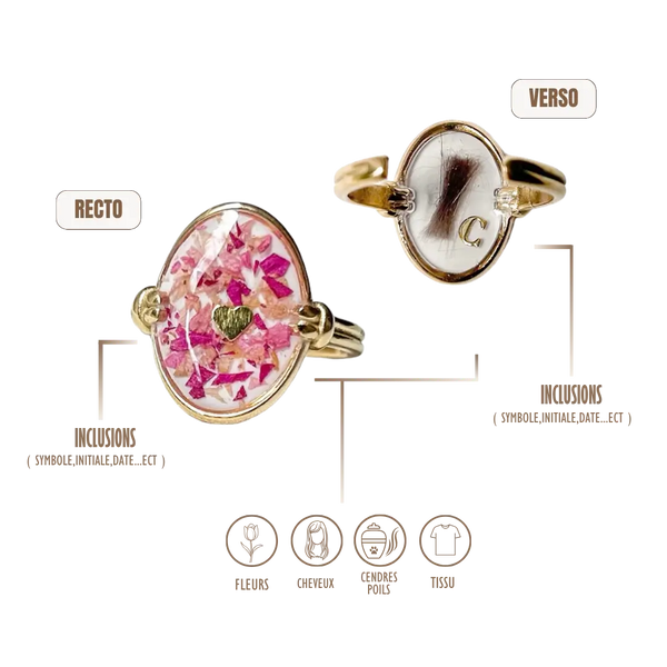 BIJOUX SOUVENIR BAGUE DORÉ BAGUE KAREN MEMORY