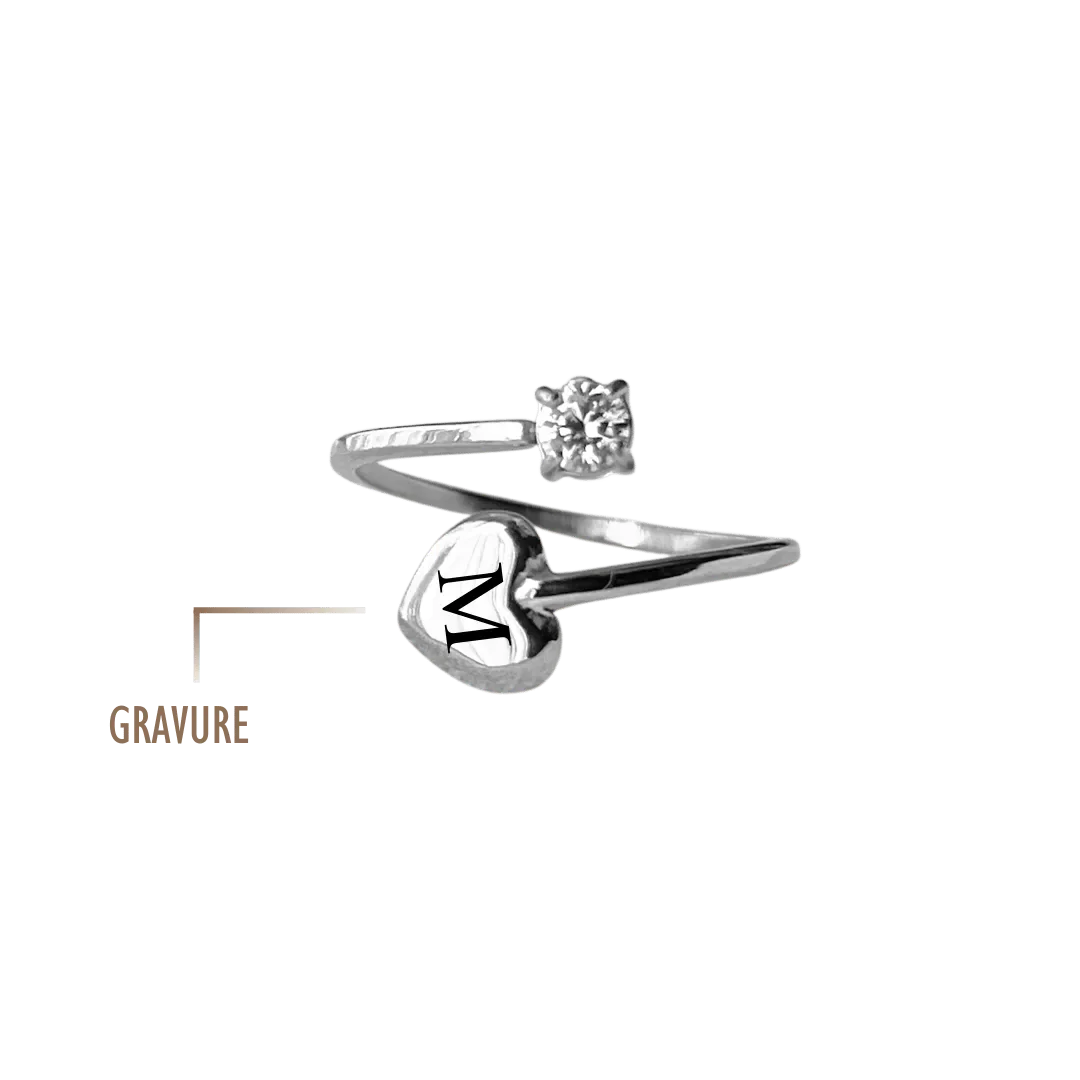 GRAVURE BAGUE ARGENT BAGUE LILY