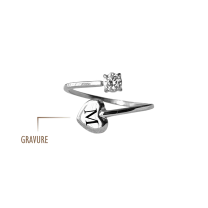 GRAVURE BAGUE ARGENT BAGUE LILY