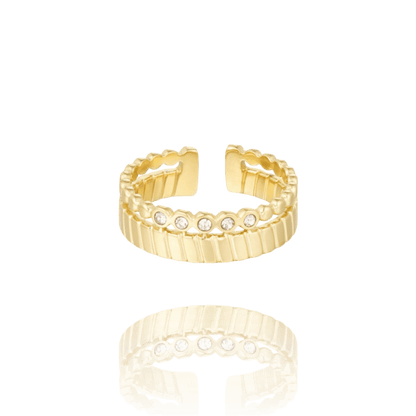 Luxie Jewelry Doré BAGUE ROMANE