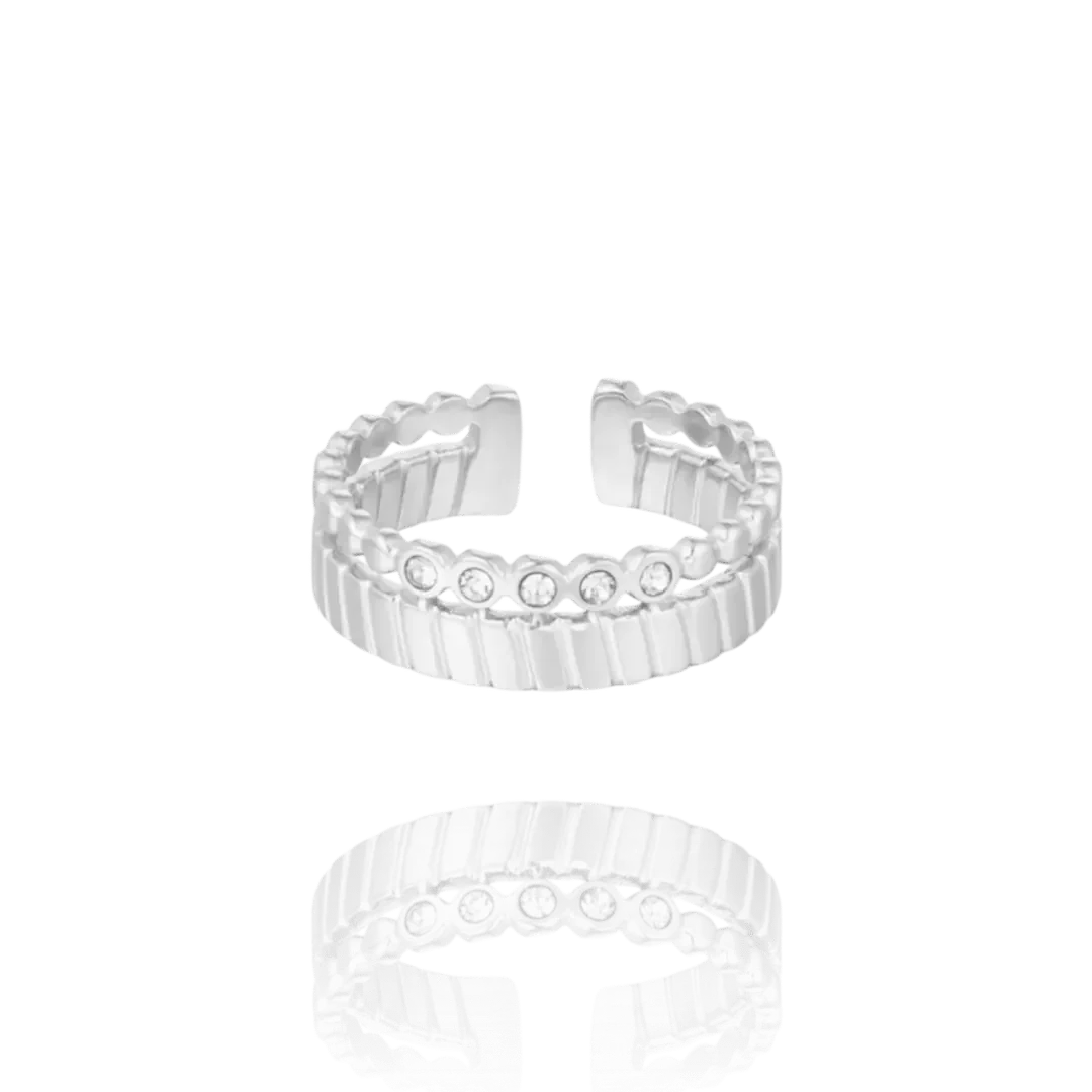 Luxie Jewelry Argent BAGUE ROMANE