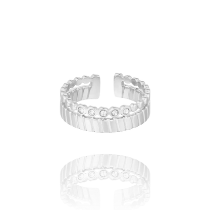 Luxie Jewelry Argent BAGUE ROMANE