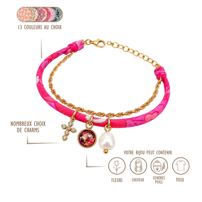 BIJOUX SOUVENIR BRACELETS BRACELET CHARMS - LIBERTY + CHAÎNE
