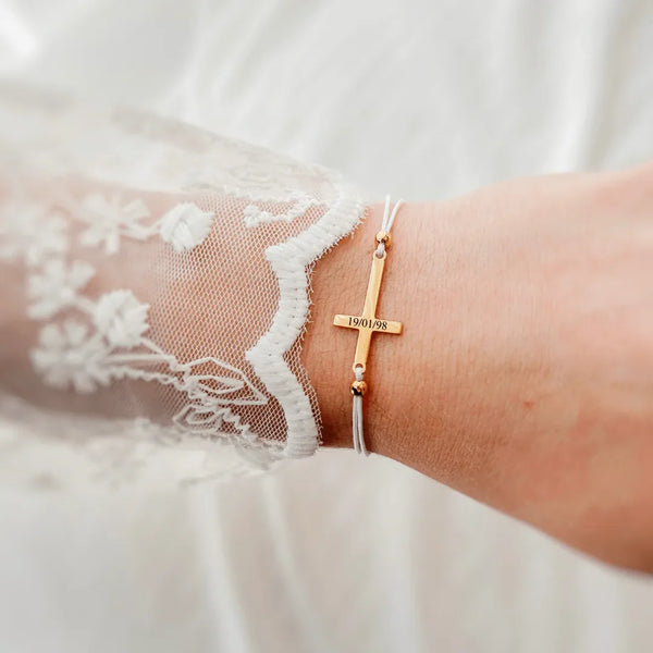 BRACELET CROIX - Gravure