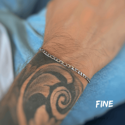 Création Luxie BRACELETS ARGENT / FIN BRACELET HOMME LÉO