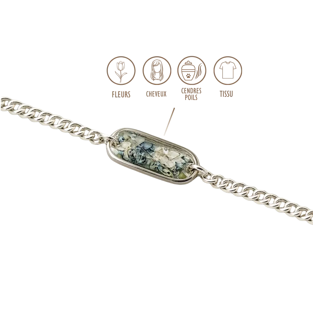 BIJOUX SOUVENIR BRACELETS ARGENT / 13 à 16 cm BRACELET HOMME - OVAL