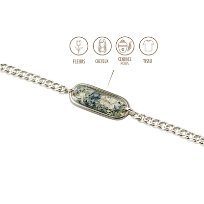 BIJOUX SOUVENIR BRACELETS ARGENT / 13 à 16 cm BRACELET HOMME - OVAL