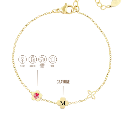 GRAVURE &amp; SOUVENIR BRACELETS DORÉ BRACELET KELLY