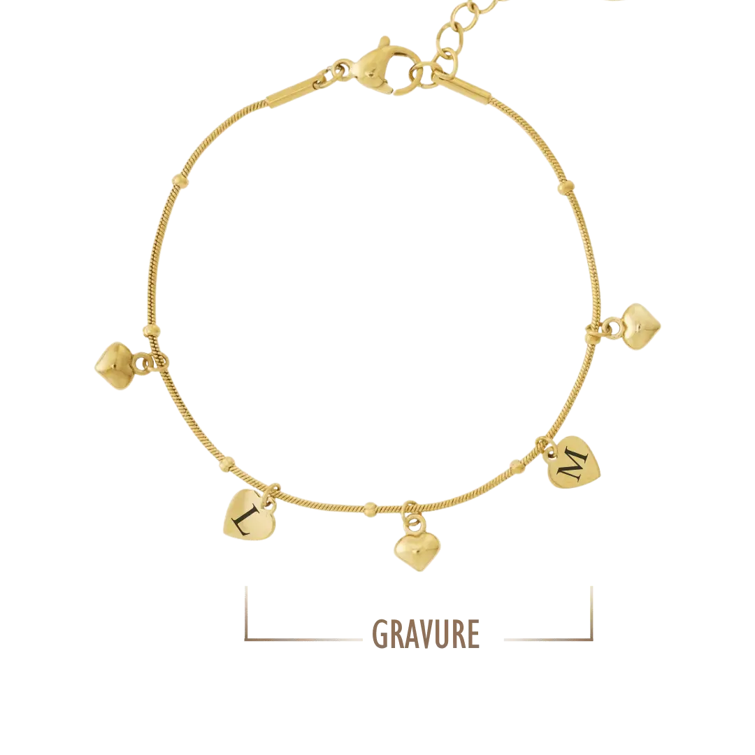 GRAVURE BRACELETS DORÉ BRACELET ORÉANE