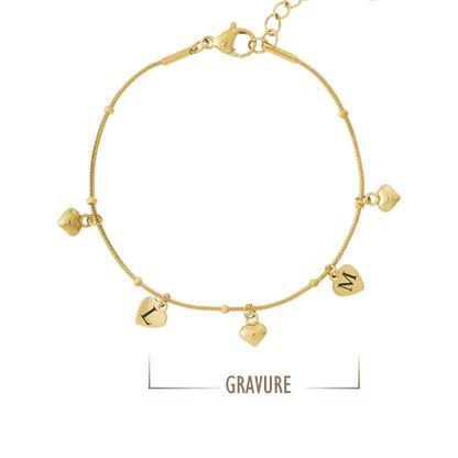 GRAVURE BRACELETS DORÉ BRACELET ORÉANE