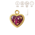 BIJOUX SOUVENIR CHARMS DORÉ CHARMS - COEUR