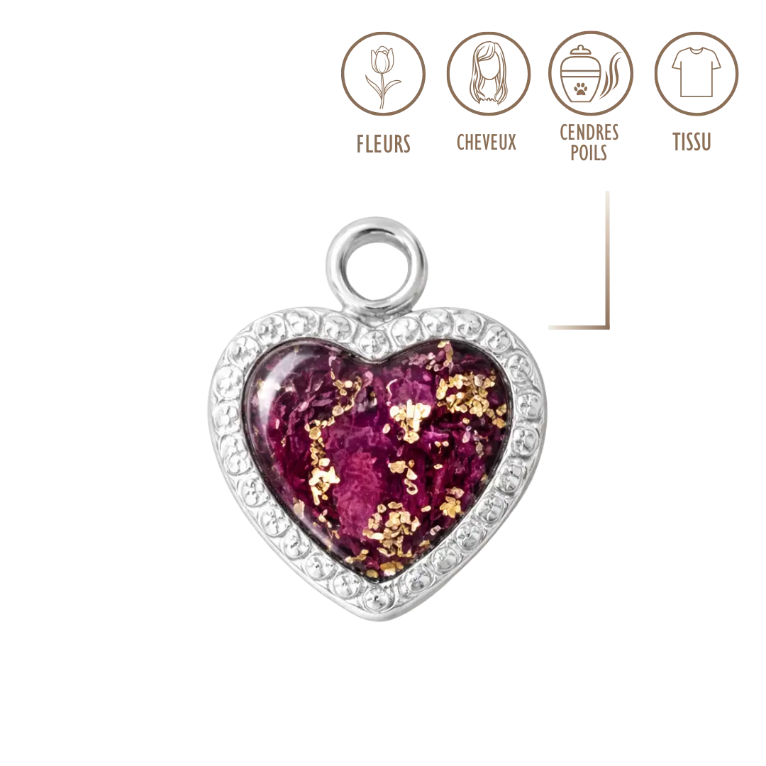 BIJOUX SOUVENIR CHARMS ARGENT CHARMS - COEUR
