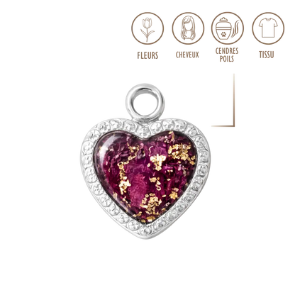 BIJOUX SOUVENIR CHARMS ARGENT CHARMS - COEUR