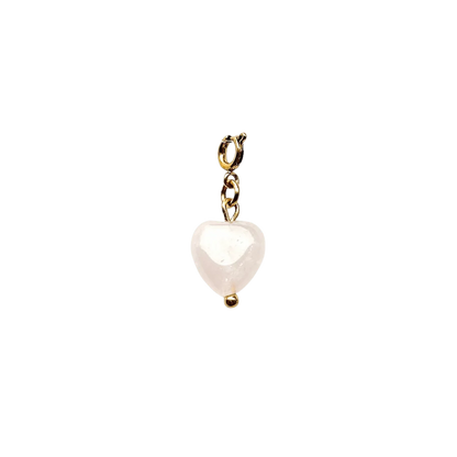 Luxie Jewelry CHARMS DORÉ / Quartz Rose CHARMS COEUR