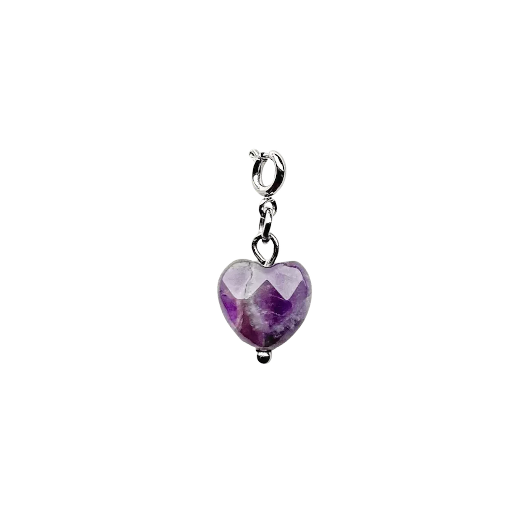 Luxie Jewelry CHARMS ARGENT / Améthyste CHARMS COEUR