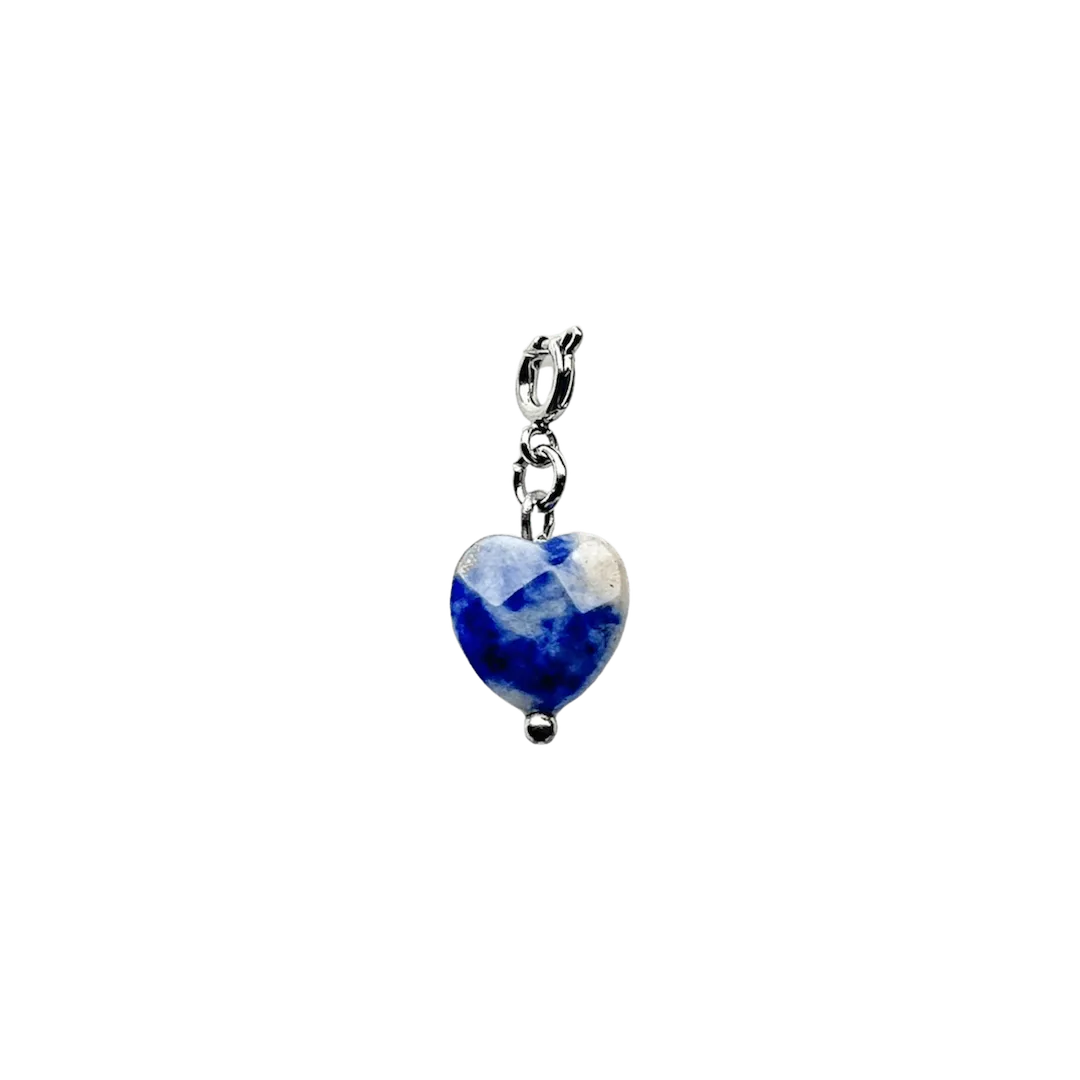 Luxie Jewelry CHARMS DORÉ / Sodalite CHARMS COEUR