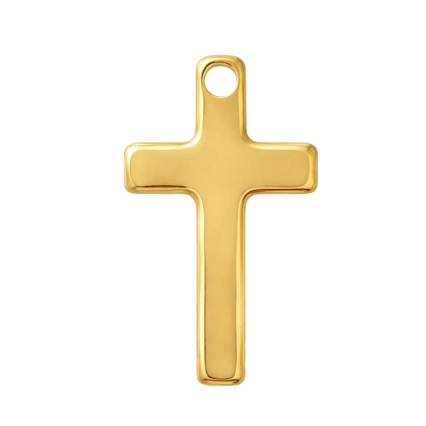 GRAVURE CHARMS DORÉ CHARMS CROIX - 16mm